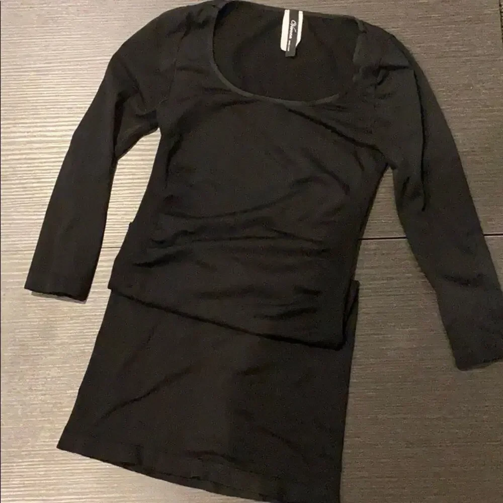 Verona Black Quarter Sleeve Dress size small